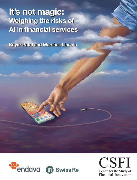 Cover image of CSFI report on the risks of AI